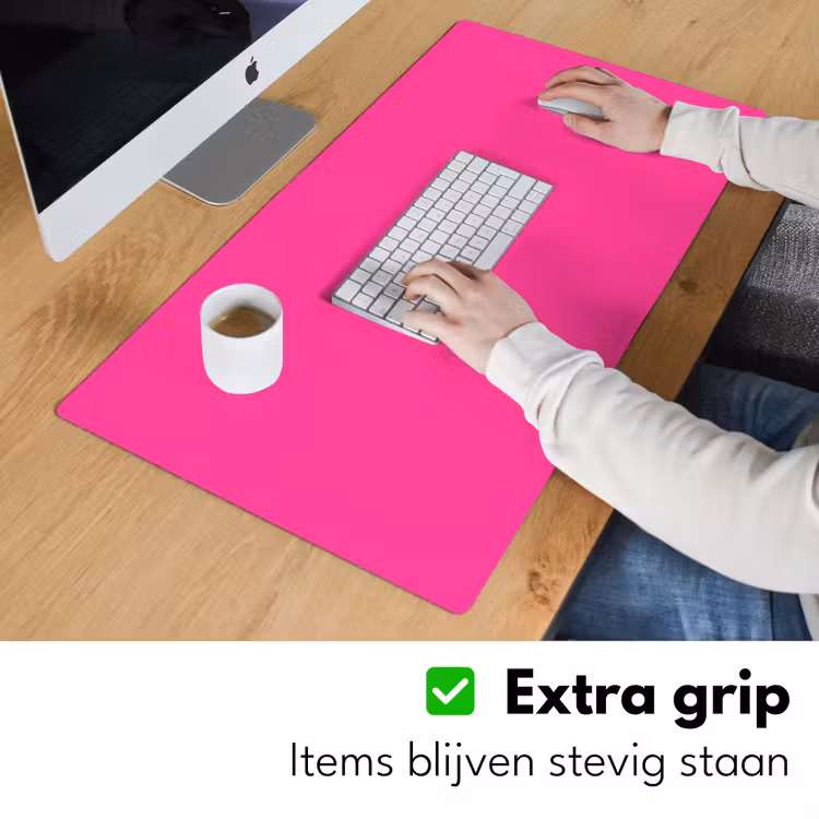 Electric - Magenta - Roze Muismat XXL klein 681 -sfeer3
