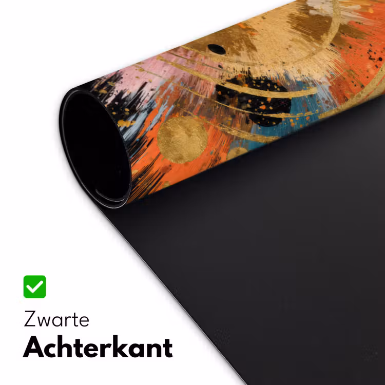 Explosie - Verfstructuur - Goud - Abstract Muismat XXL klein -sfeer2