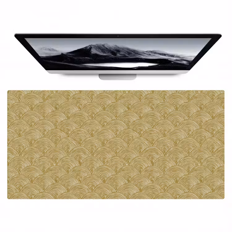 Waaier - Geometrisch - Groen Muismat XXL klein 681 -zzz3d