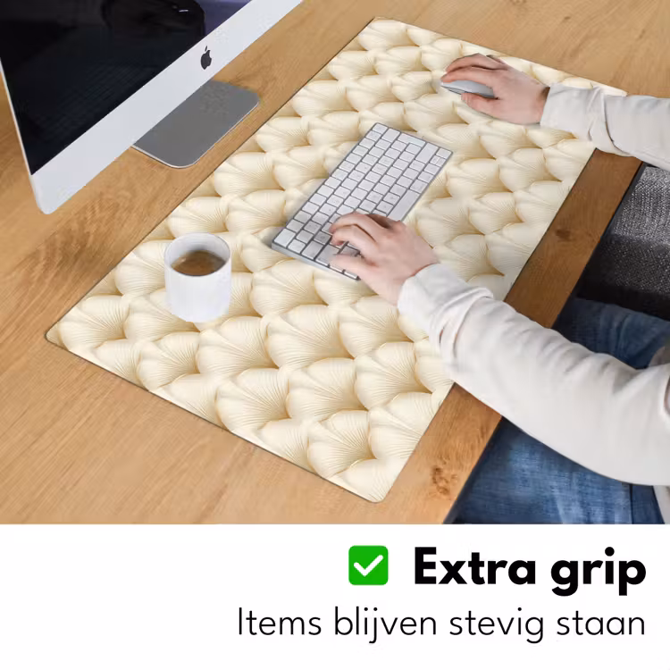 Waaier - Motief - Goud Muismat XXL klein 681 -sfeer3