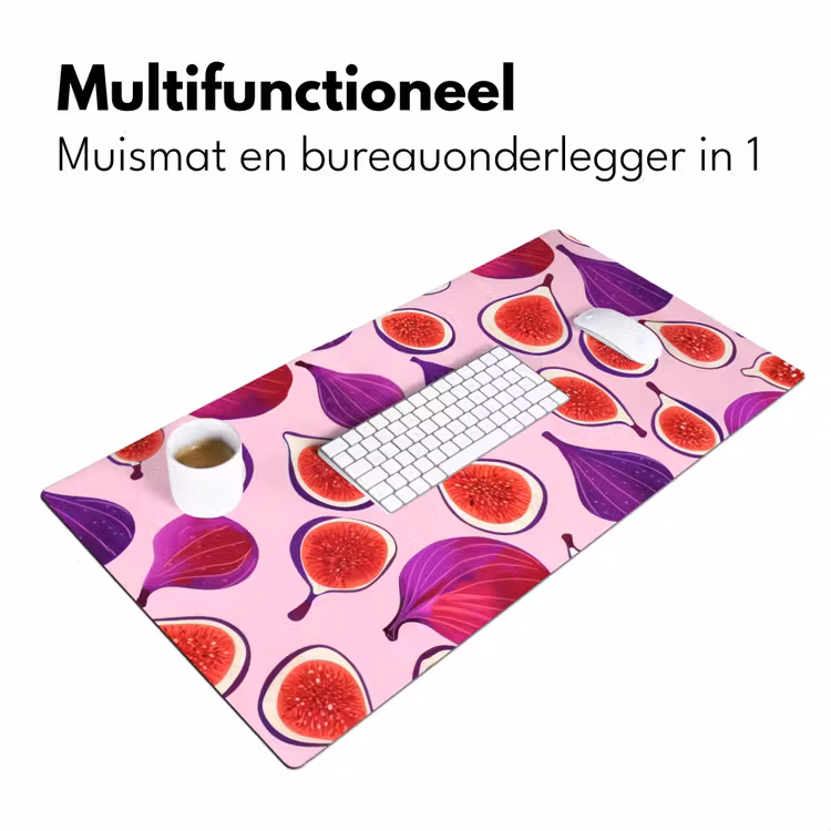 Vijgen - Roze - Paars Muismat XXL klein -sfeer4
