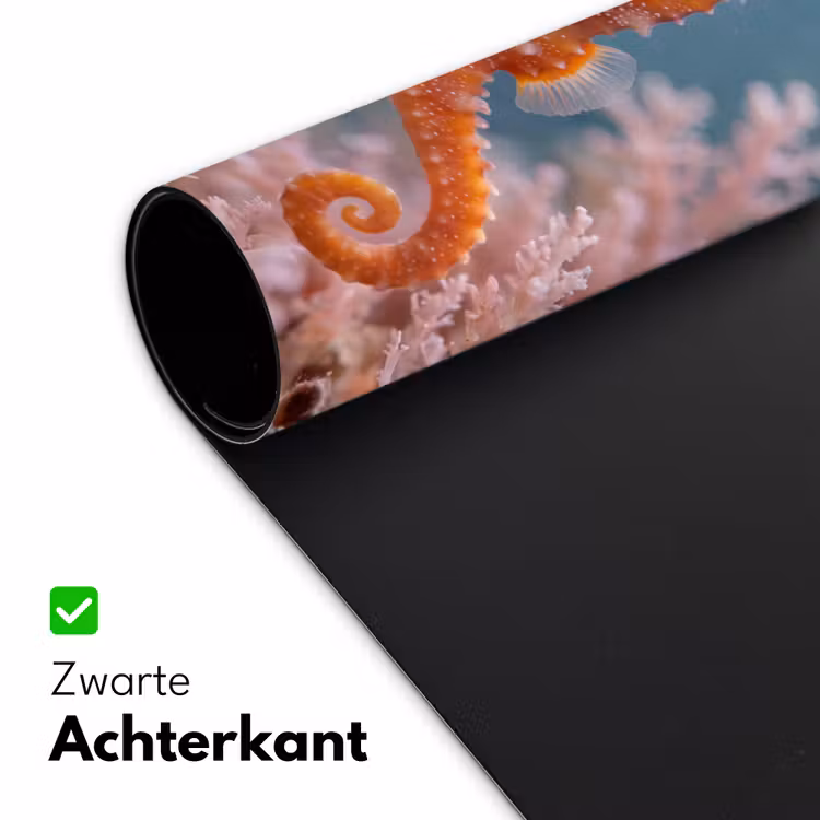 Vis - Koraal - Oceaan - Macro - Oranje Muismat XXL klein -sfeer2