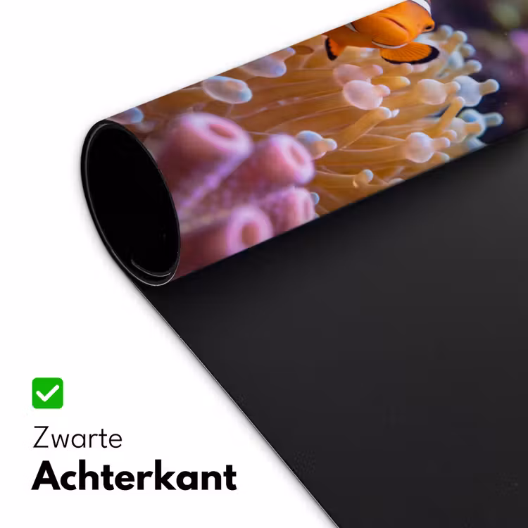 Vis - Koraal - Onderwater - Oranje - Dieren Muismat XXL klein -sfeer2