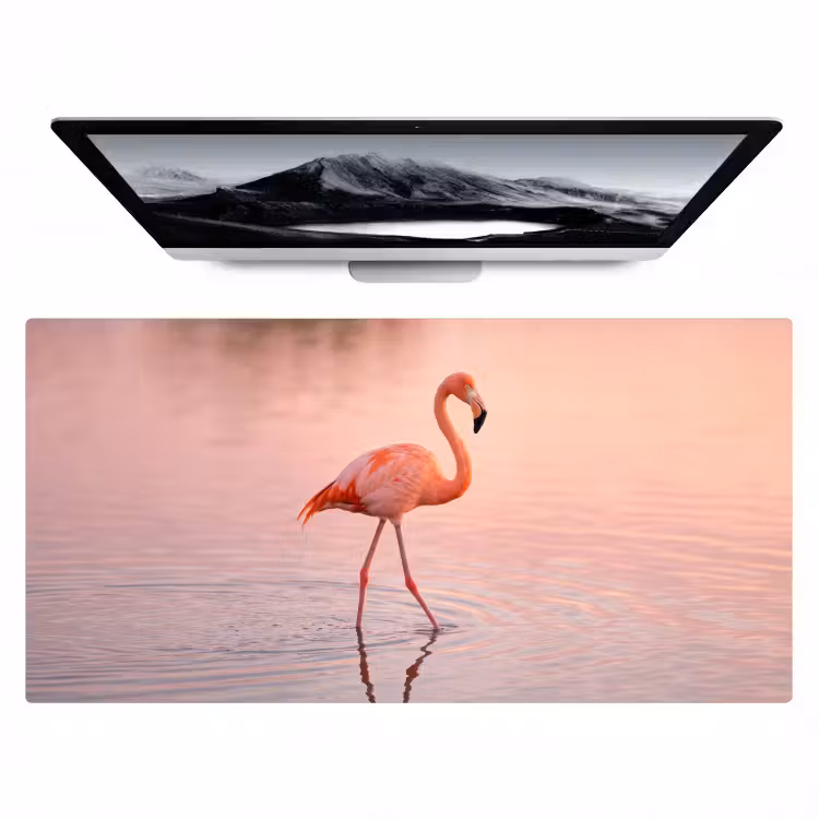 Flamingo - Water - Roze Muismat XXL klein -zzz3d