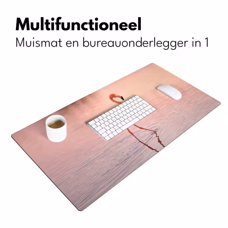 Flamingo - Water - Roze Muismat XXL klein -sfeer4