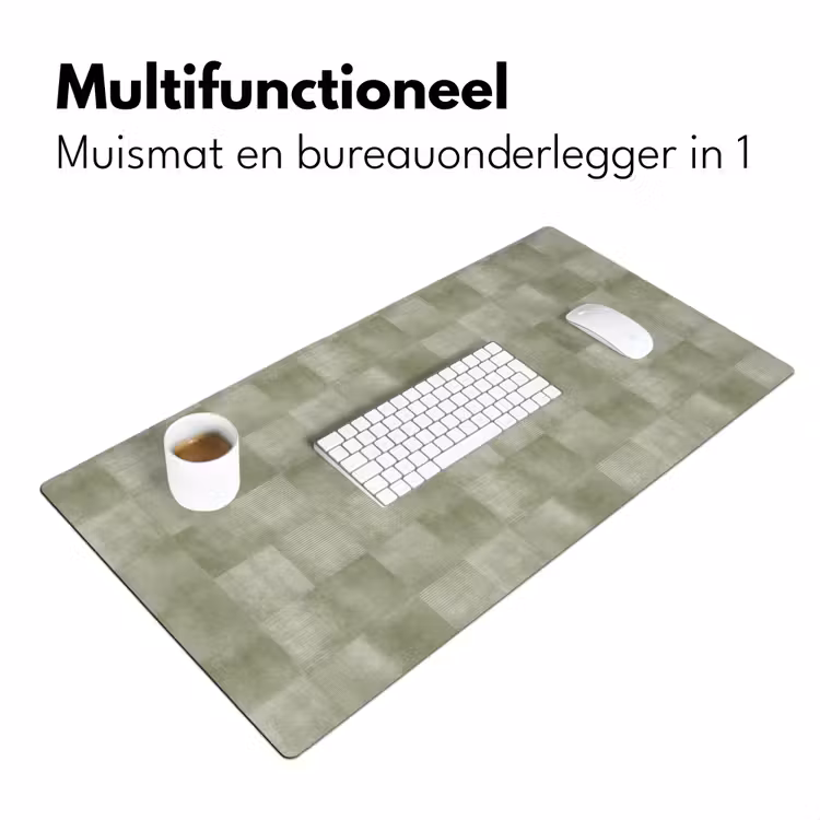 Vlakken - Rustiek - Groen Muismat XXL klein 681 -sfeer4