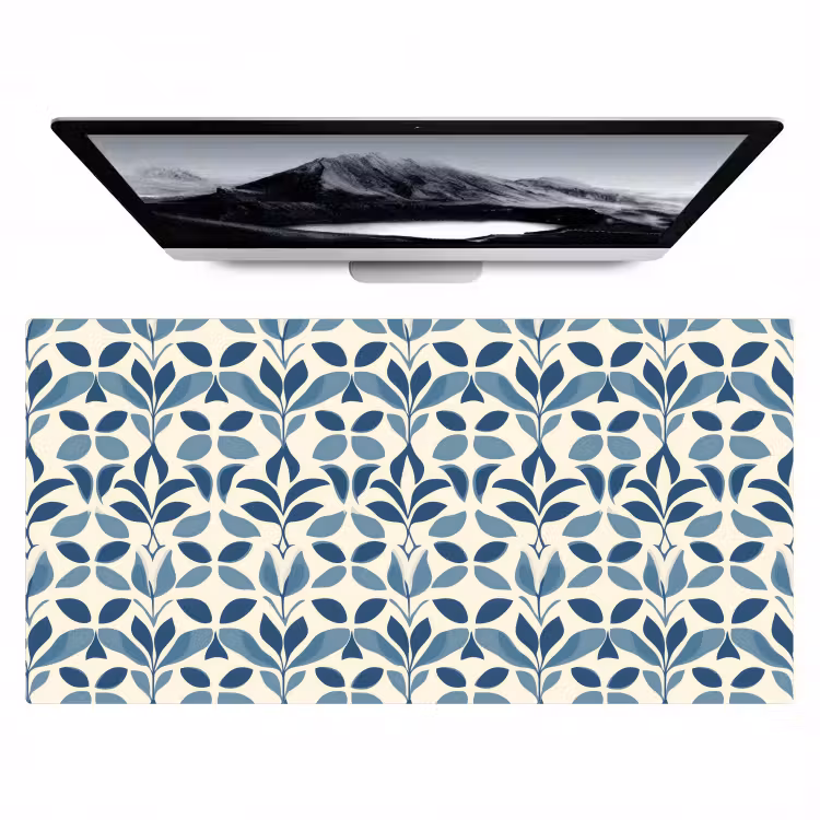 Flora - Modern - Blauw Muismat XXL klein 681 -zzz3d