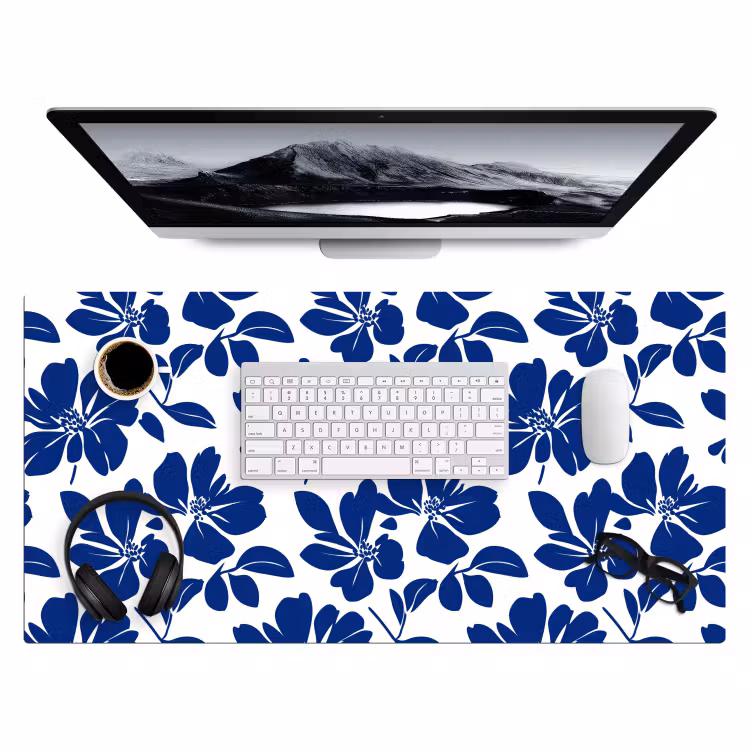 Floraal - Modern - Blauw Muismat XXL klein 681 -3d