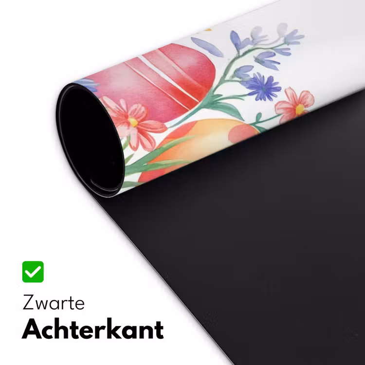 Bloementuin - Kleurrijk - Eieren Muismat XXL klein -sfeer2