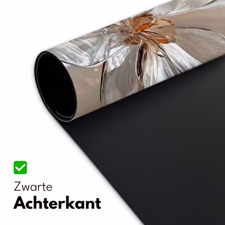 Bloem - Glazen - Doorzichtig Muismat XXL klein -sfeer2