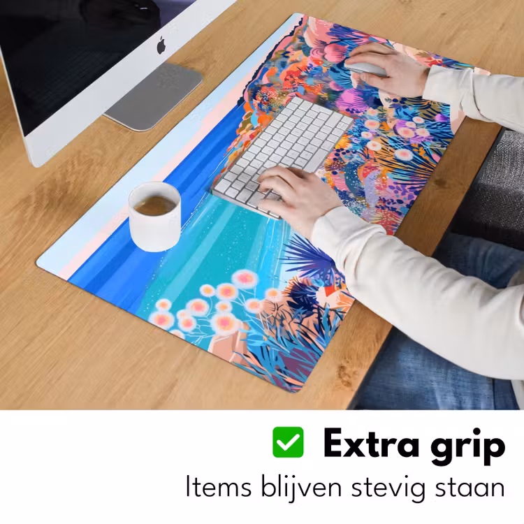 Bloemenweide - Zee - Zomers Muismat XXL klein -sfeer3