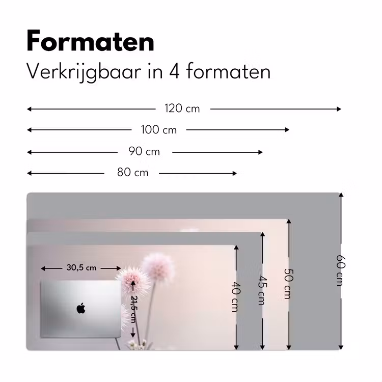 Bloemen - Bollen - Roze Muismat XXL klein -sfeer5