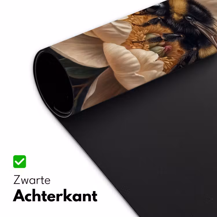 Bloemen - Insect - Natuur - Roze Muismat XXL klein -sfeer2