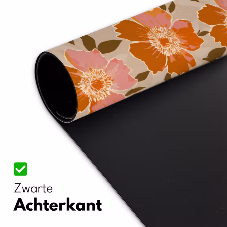 Bloemen - Motief - Retro Muismat XXL klein 681 -sfeer2