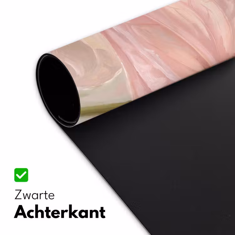 Bloemen - Pastel - Abstract - Natuur - Groen Muismat XXL klein -sfeer2