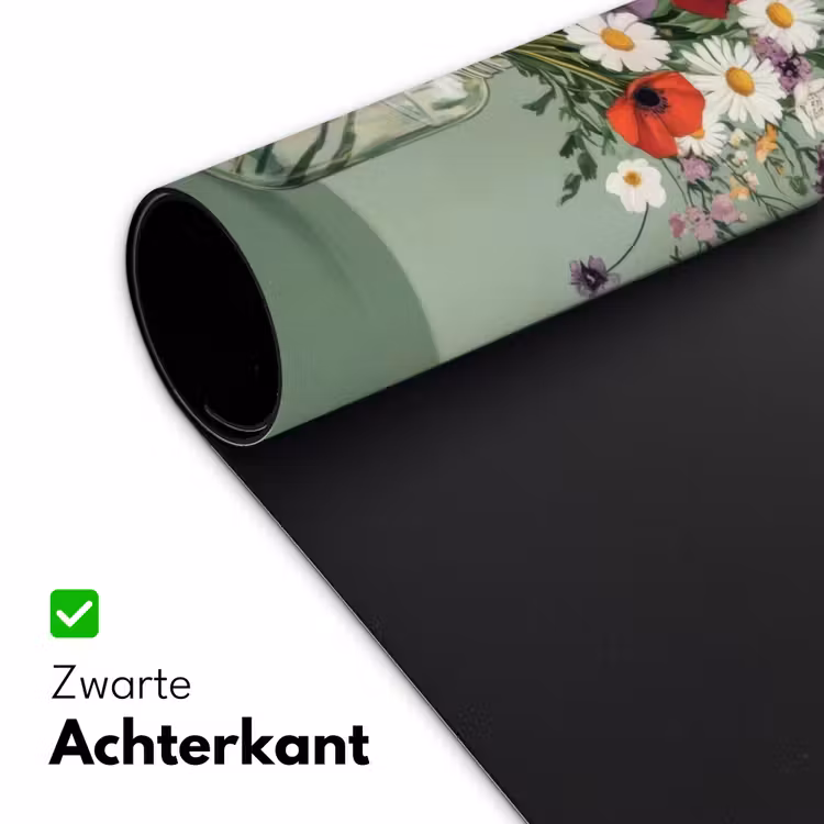 Bloemen - Vaas - Kaartje Muismat XXL klein -sfeer2