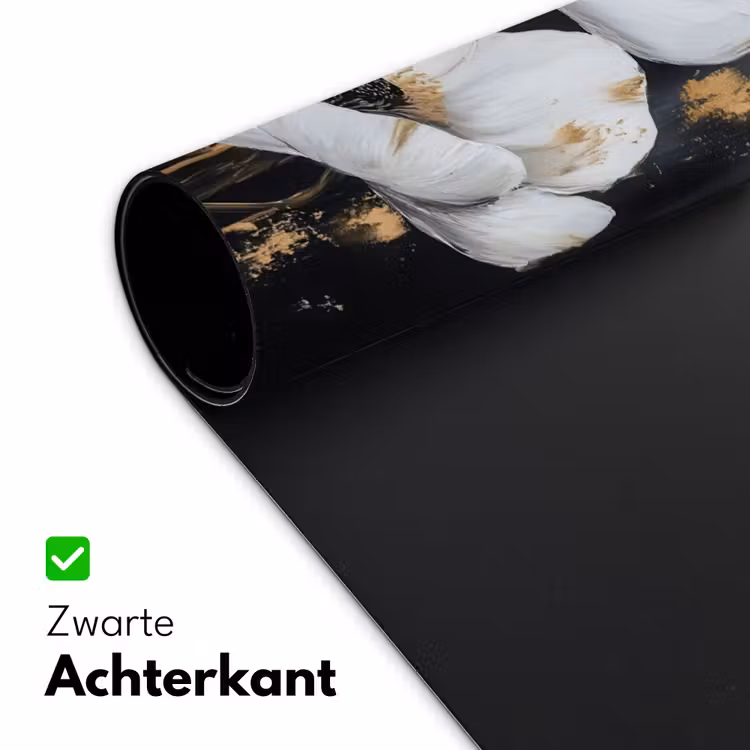 Bloemen - Wit - Abstract Muismat XXL klein -sfeer2