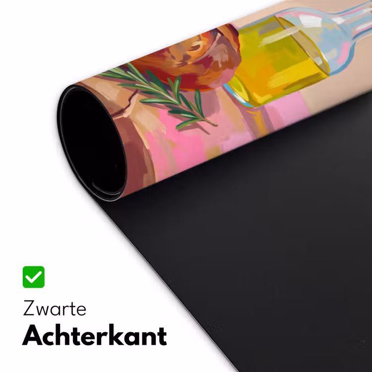 Eten - Brood - Olijfolie - Abstract - Keuken Muismat XXL klein -sfeer2