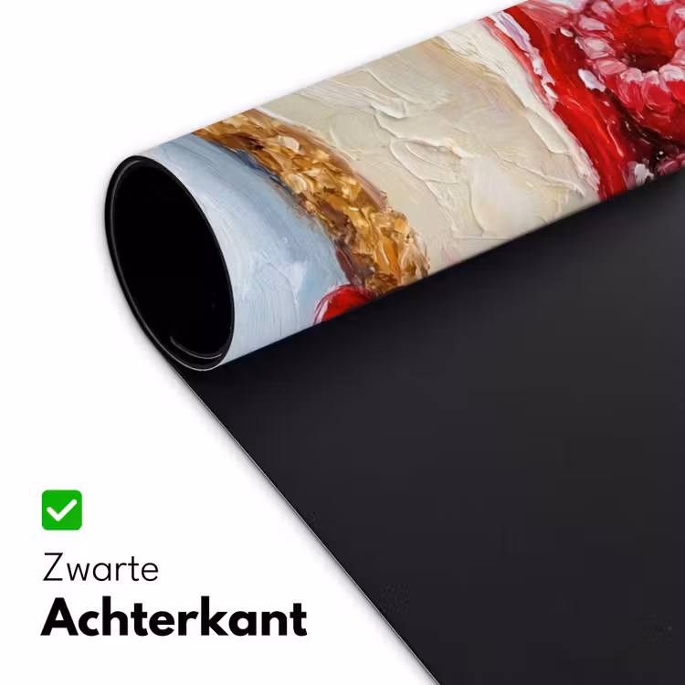 Eten - Cheesecake - Bessen - Abstract - Roze Muismat XXL klein -sfeer2