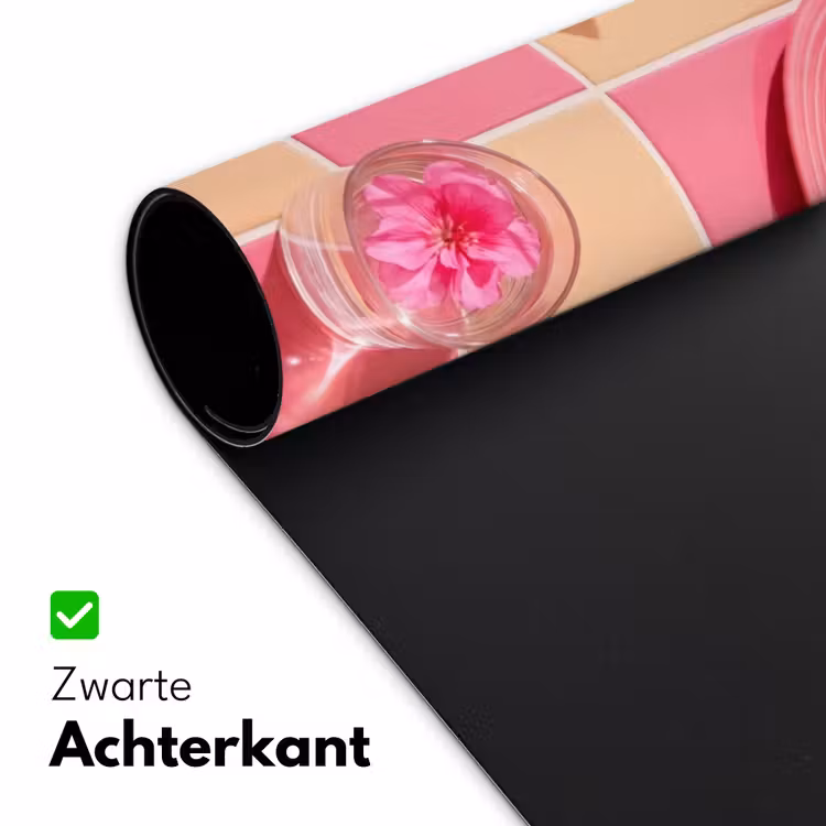 Eten - Citrusvruchten - Stillevens - Roze - Oranje Muismat XXL klein -sfeer2