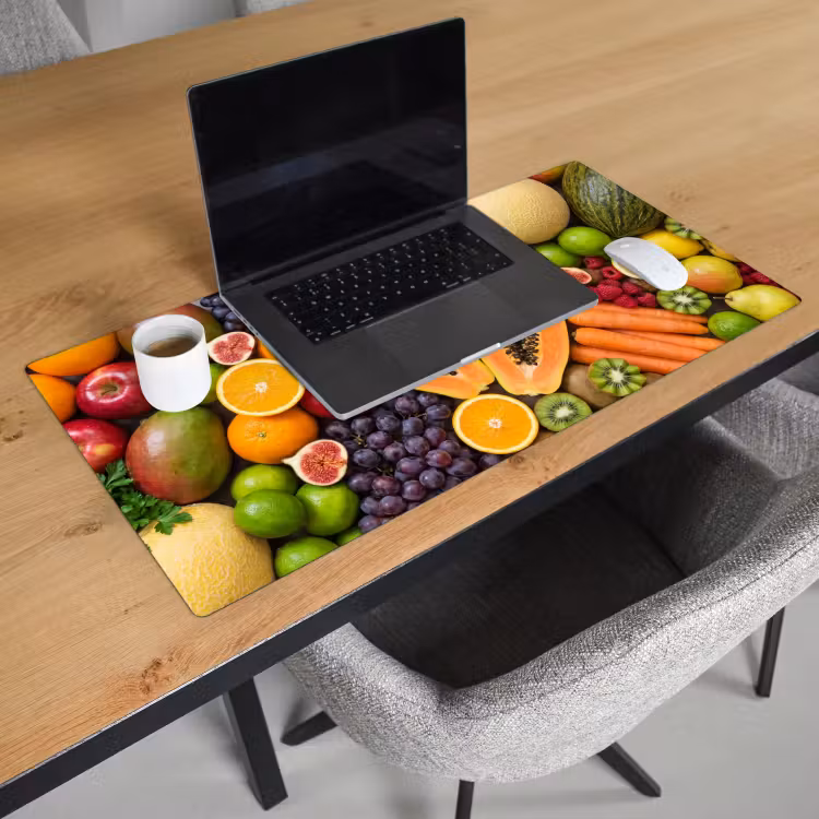 Eten - Fruit - Groenten - Vers - Kleurrijk Muismat XXL klein -sfeer1