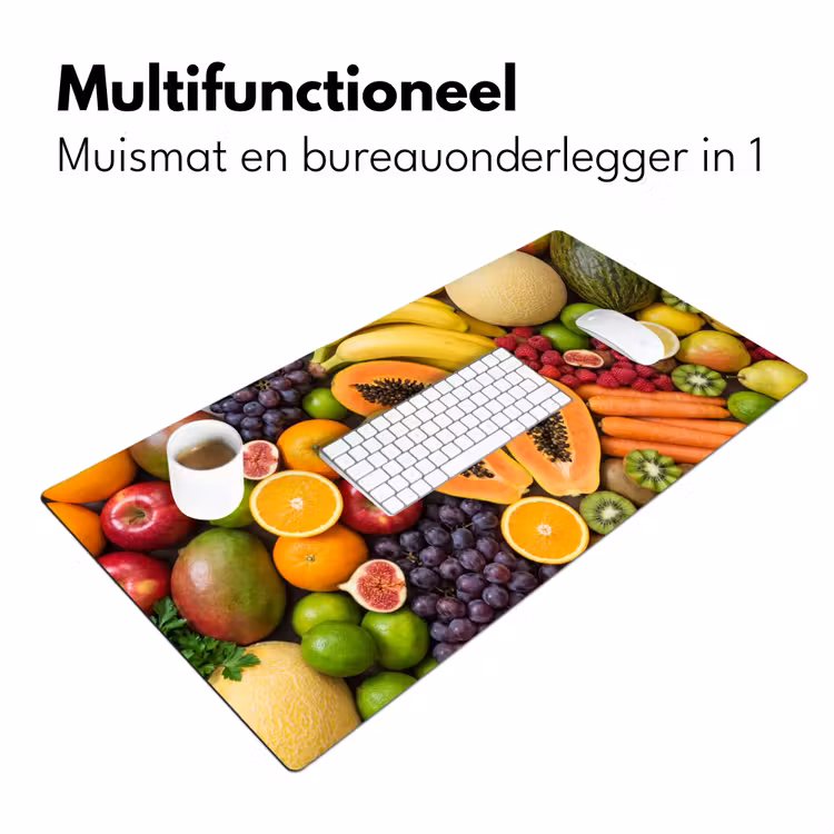 Eten - Fruit - Groenten - Vers - Kleurrijk Muismat XXL klein -sfeer4