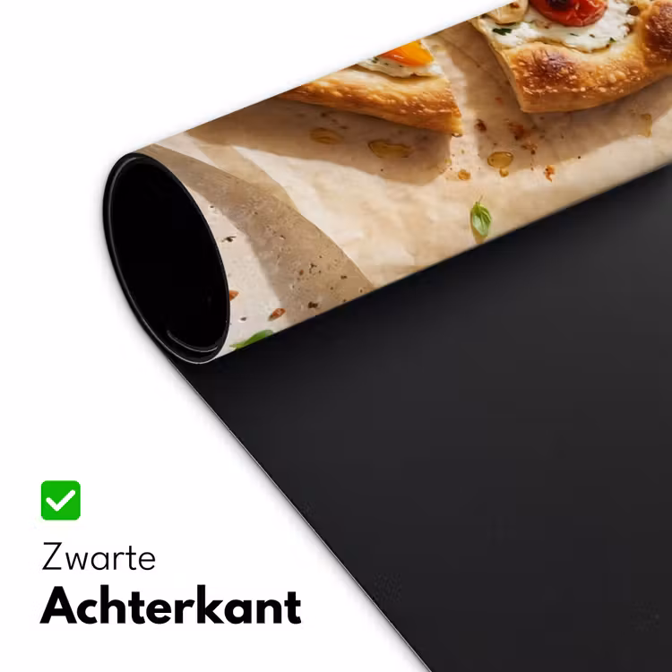 Eten - Tomaten - Basilicum - Maaltijd - Vers Muismat XXL klein -sfeer2