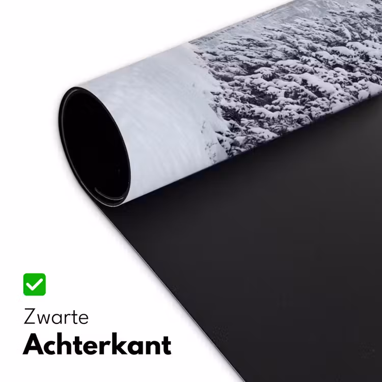 Bos - Winter - Sneeuw - Pad - Natuur Muismat XXL klein -sfeer2