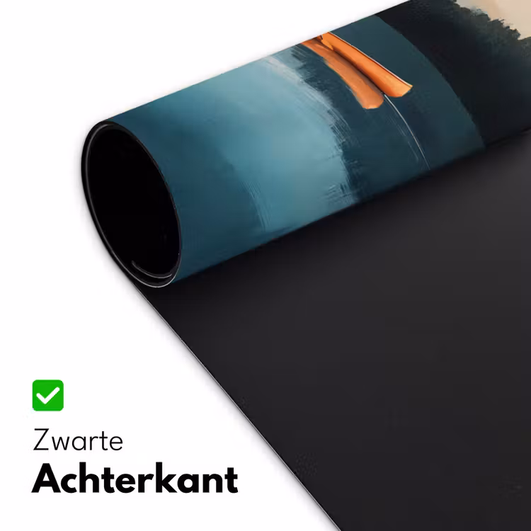Bossen - Meer - Kano - Oranje Muismat XXL klein -sfeer2