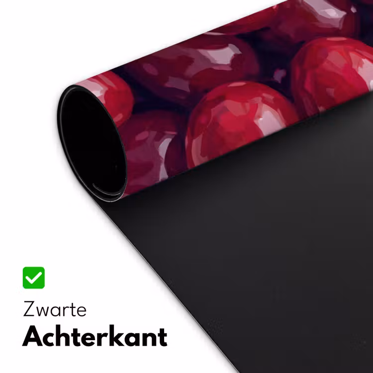 Fruit - Kersen - Eten - Modern - Rood Muismat XXL klein -sfeer2