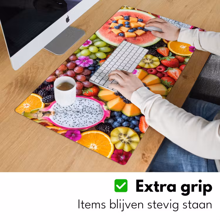 Fruit - Vers - Variatie - Eten - Kleurrijk Muismat XXL klein -sfeer3