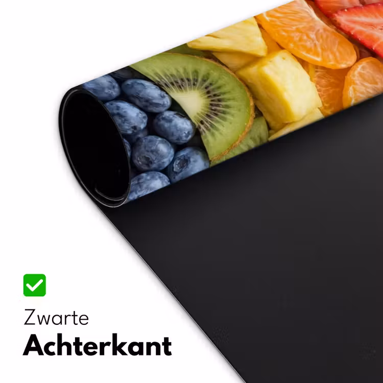 Fruit - Regenboog - Gezond - Kleurrijk Muismat XXL klein -sfeer2