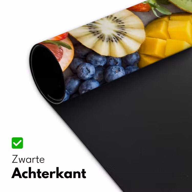 Fruit - Versneden - Kleurrijk - Eten - Gezond Muismat XXL klein -sfeer2