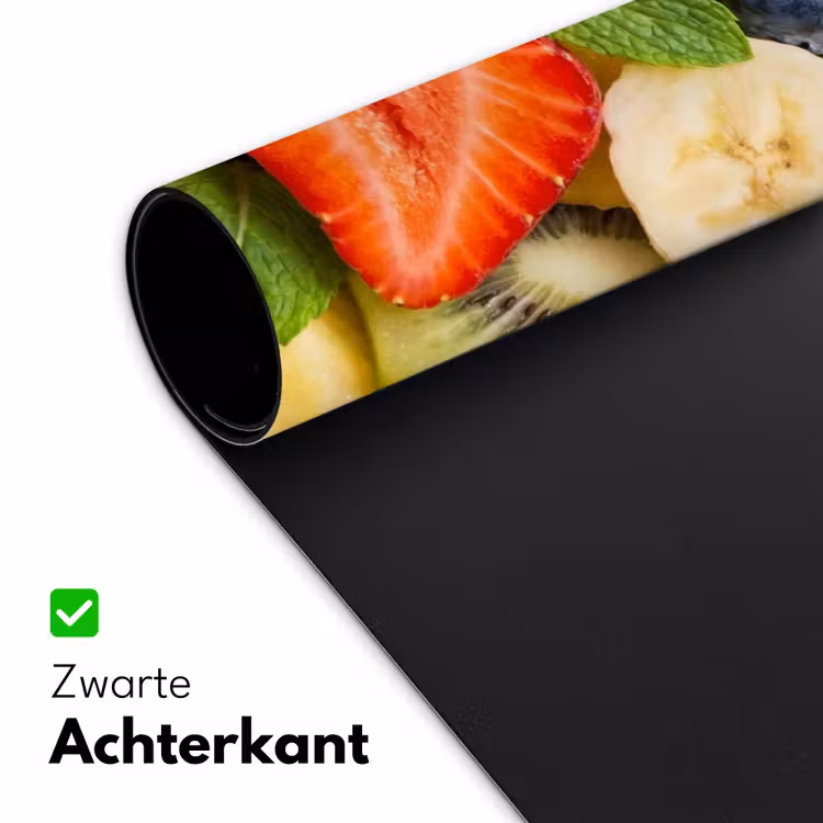 Fruit - Plakjes - Eten - Kleurrijk Muismat XXL klein -sfeer2