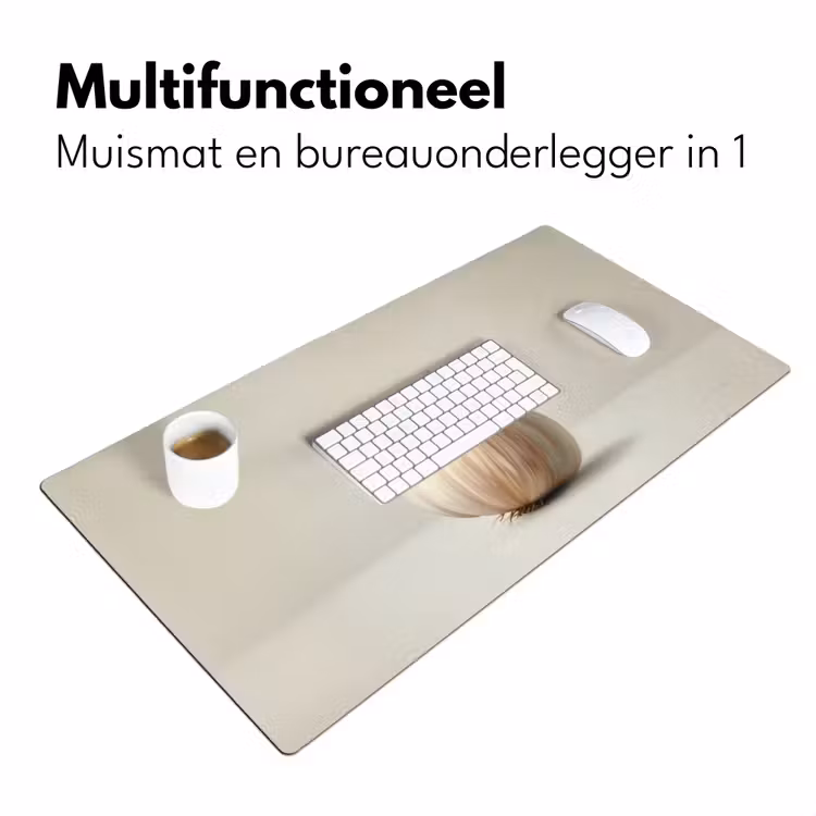 Knoflook - Natuurlijk - Beige Muismat XXL klein -sfeer4