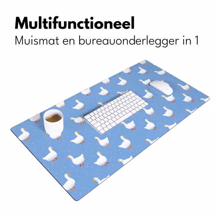Ganzen - Elegant - Blauw Muismat XXL klein 681 -sfeer4
