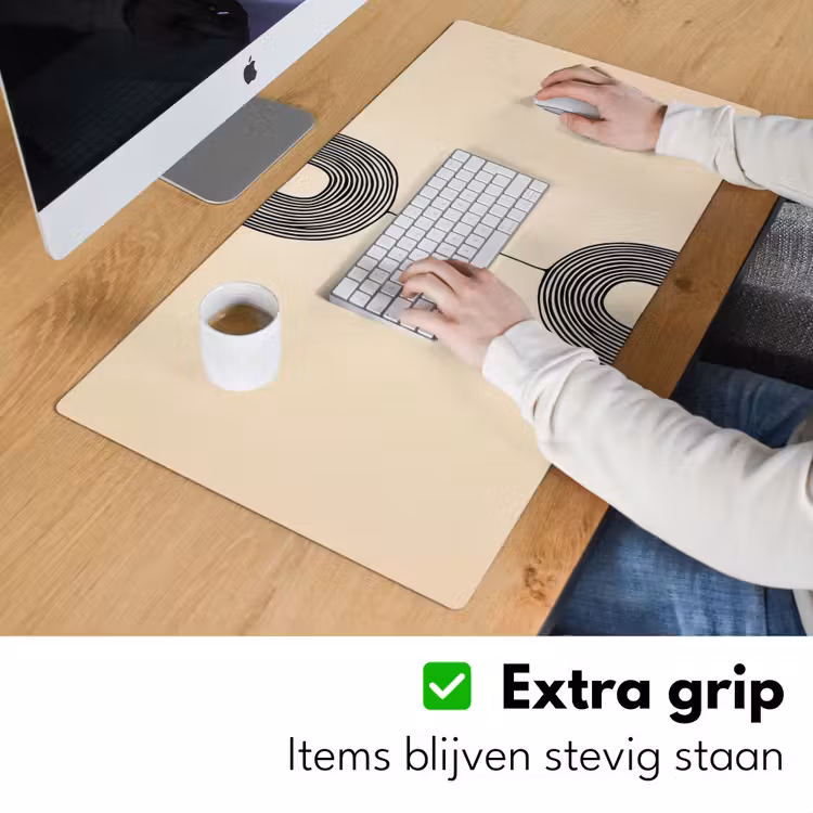 Geometrische bogen - Minimalistisch - Symmetrisch Muismat XXL klein -sfeer3