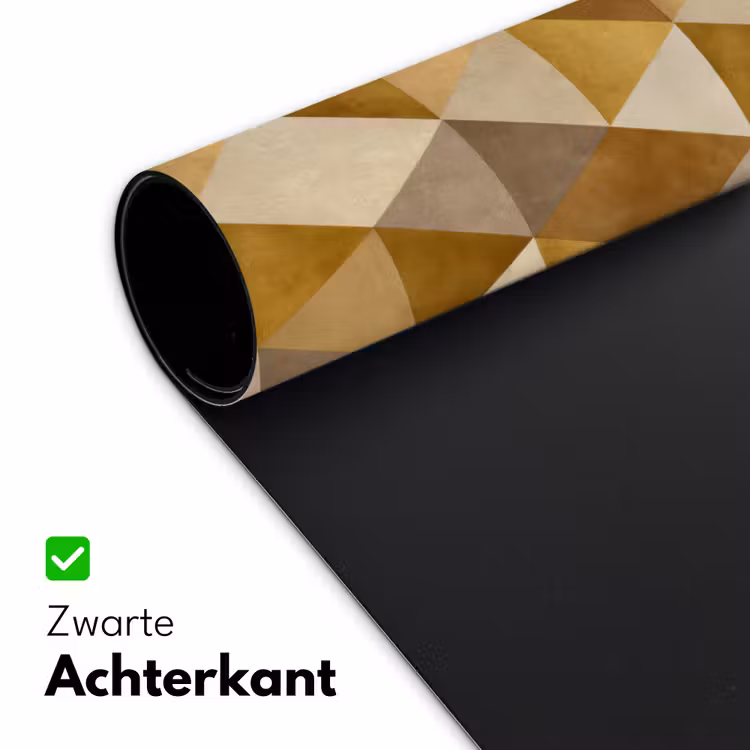 Geometrisch - Driehoek - Goud Muismat XXL klein 681 -sfeer2