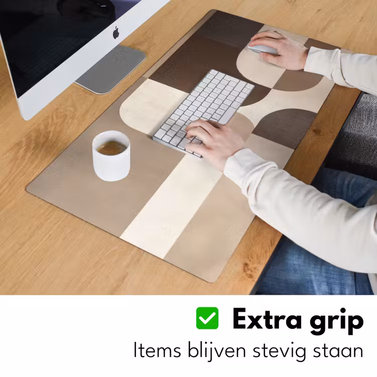 Geometrisch - Geweven structuur - Modern Muismat XXL klein -sfeer3