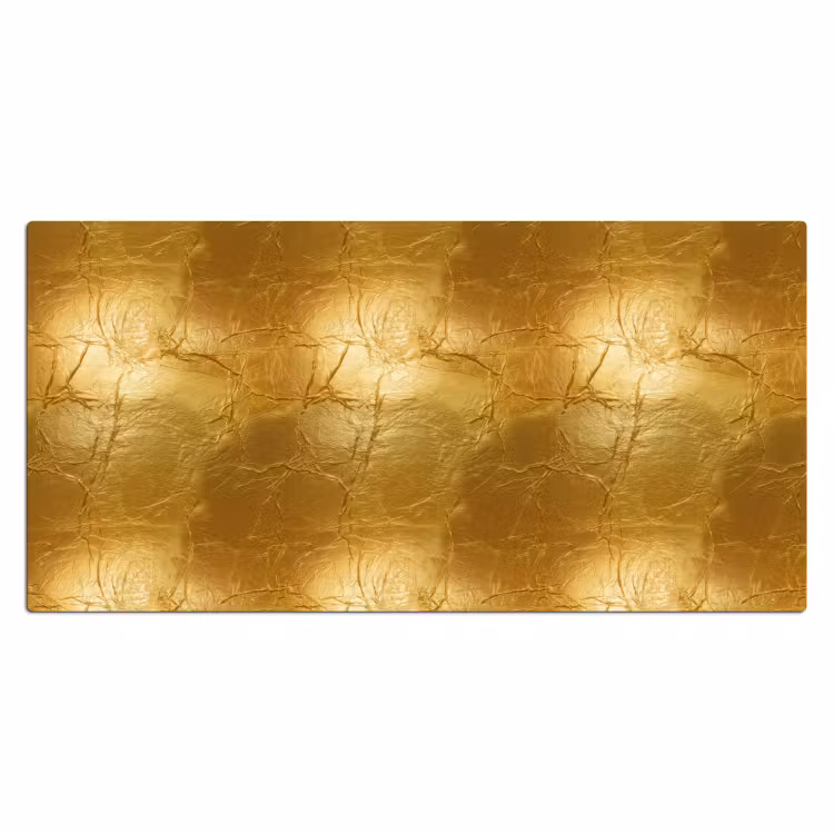 Bladgoud - Vintage - Textuur - Warm Goud Muismat XXL klein 681 -3d_leeg