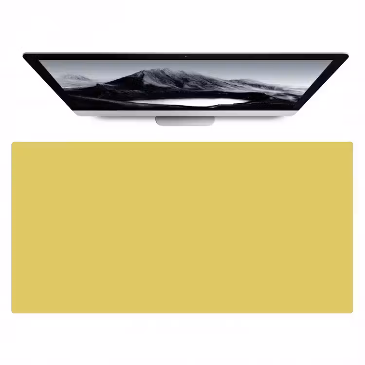 Golden - Ochre - Geel Muismat XXL klein 681 -zzz3d
