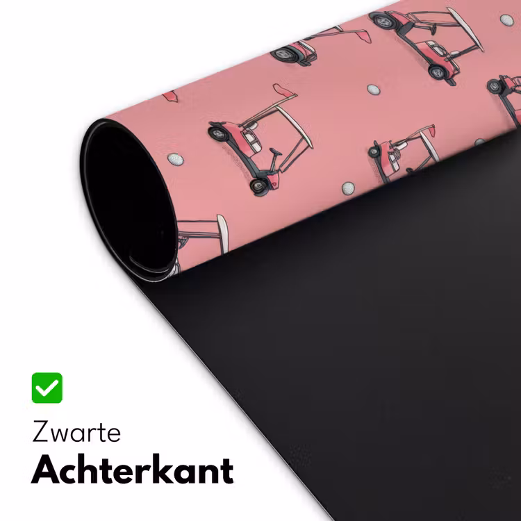 Golfkar - Retro - Roze Muismat XXL klein 681 -sfeer2