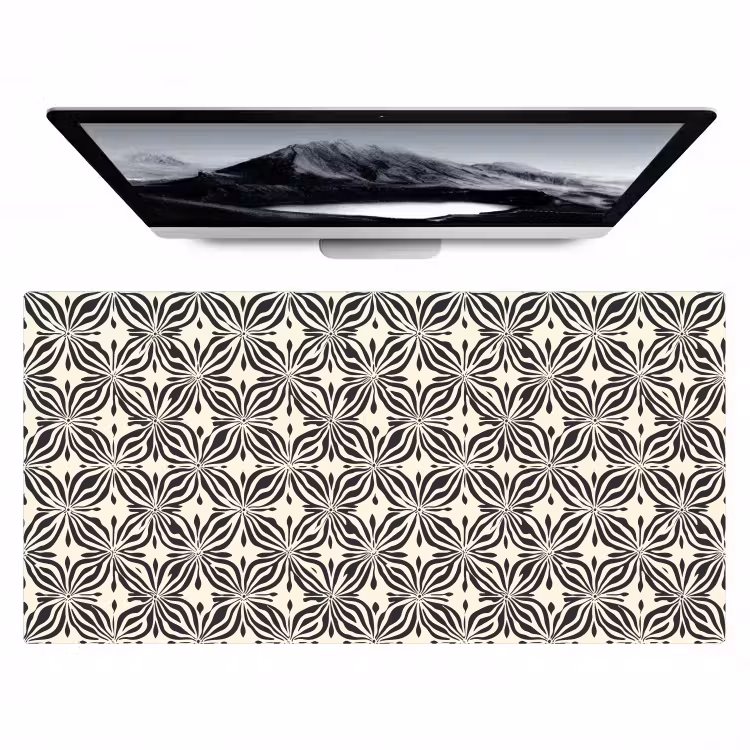 Grafisch - Patroon - Zwart Muismat XXL klein 681 -zzz3d
