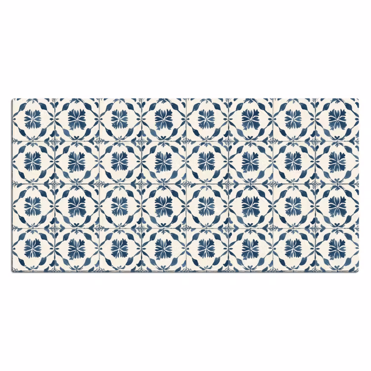 Grafisch - Tegel - Blauw Muismat XXL klein 681 -3d_leeg