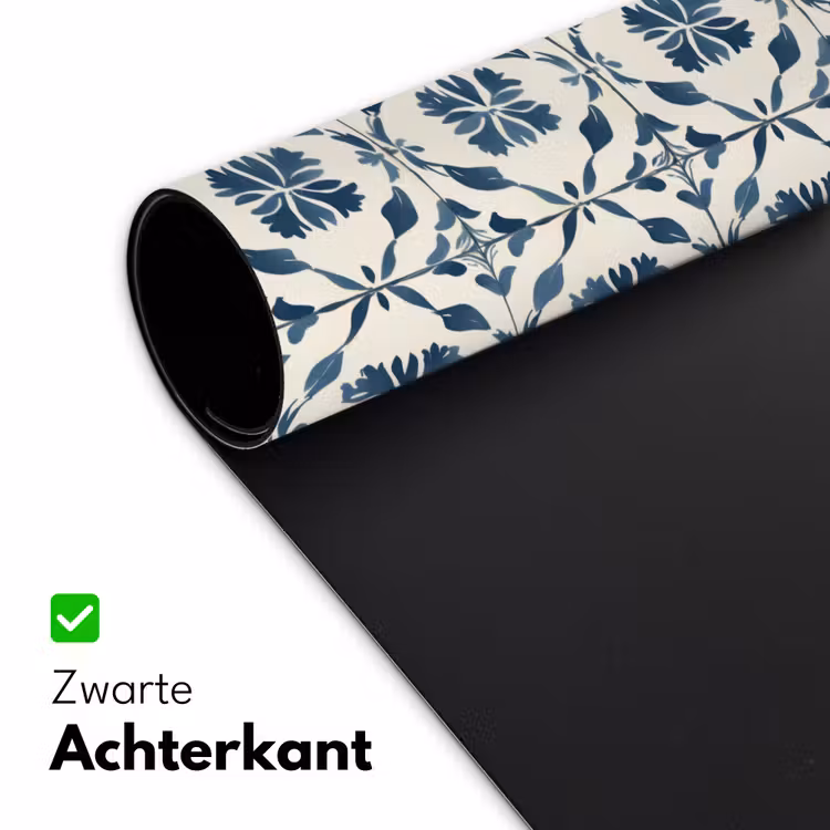 Grafisch - Tegel - Blauw Muismat XXL klein 681 -sfeer2