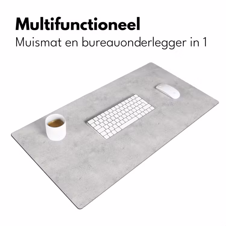 Grijs - Beton - Neutraal Muismat XXL klein 681 -sfeer4