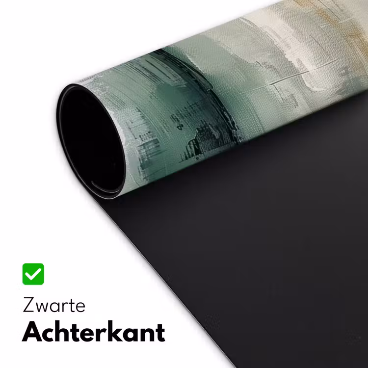Groen - Modern - Abstract - Goud Muismat XXL klein -sfeer2