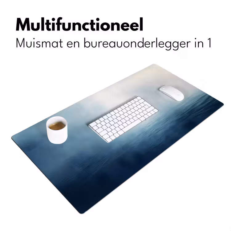 Meeuw - Wit - Zee - Mistig Muismat XXL klein -sfeer4