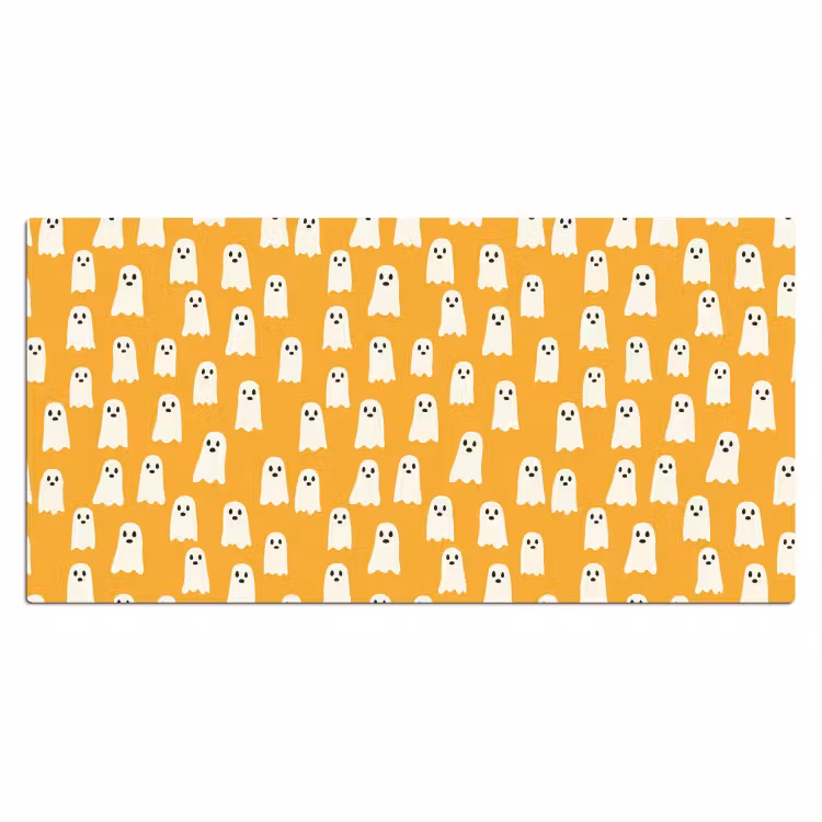 Halloween - Spookjes - Oker Muismat XXL klein 681 -3d_leeg