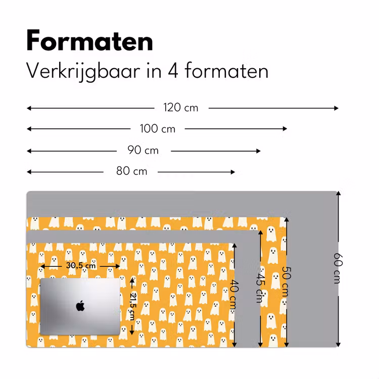 Halloween - Spookjes - Oker Muismat XXL klein 681 -sfeer5